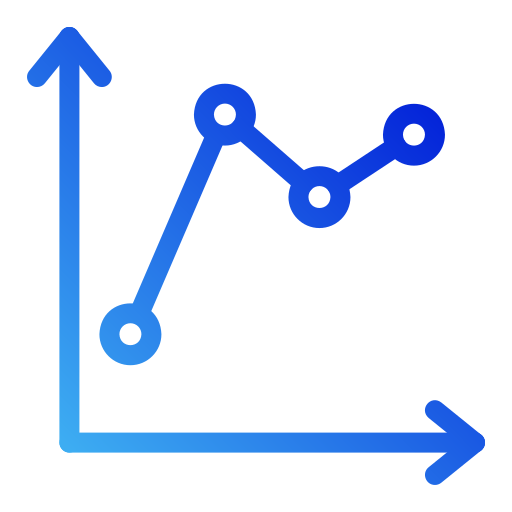 gráfico de linea icono gratis