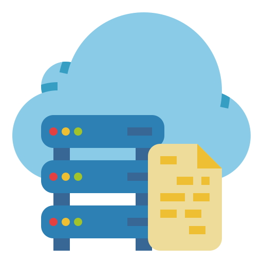 Cloud data Ultimatearm Flat icon