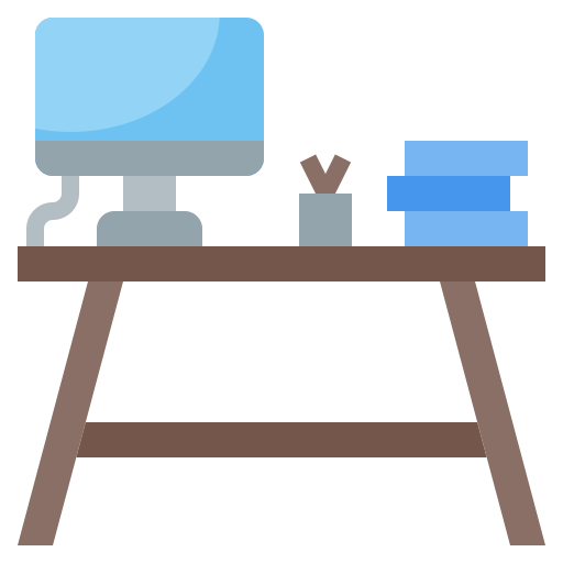 Desk - free icon