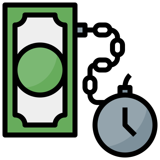 Debt Surang Lineal Color icon