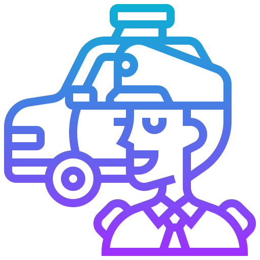 coche de policía icono gratis