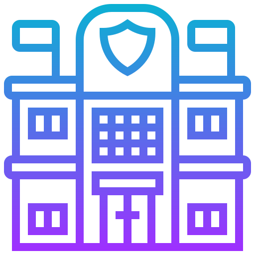 estación de policía icono gratis