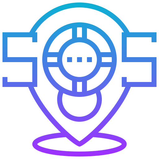 llamada de socorro icono gratis