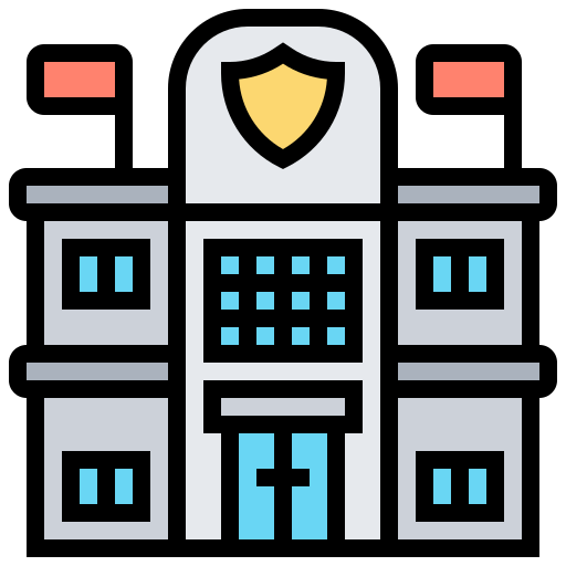 estación de policía icono gratis