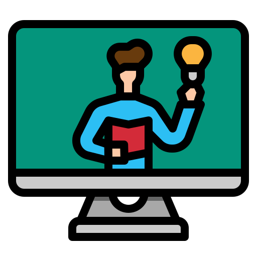 Elearning free icon Elearning free icon