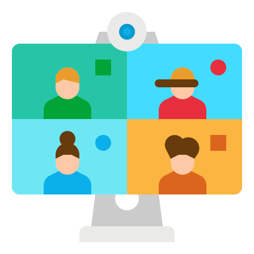 Videoconference free icon