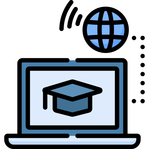 educación en línea icono gratis