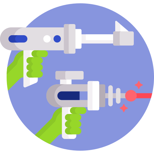 pistola espacial icono gratis