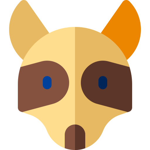 perro mapache icono gratis