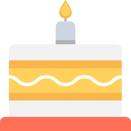 pastel de cumpleaños icono gratis