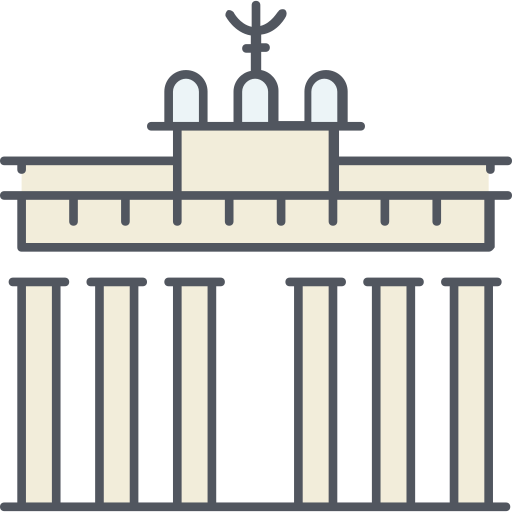 Puerta de brandenburgo icono gratis