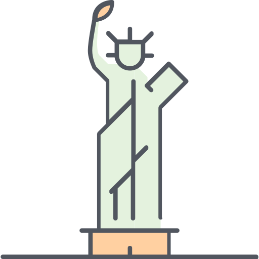 Estatua de la libertad icono gratis