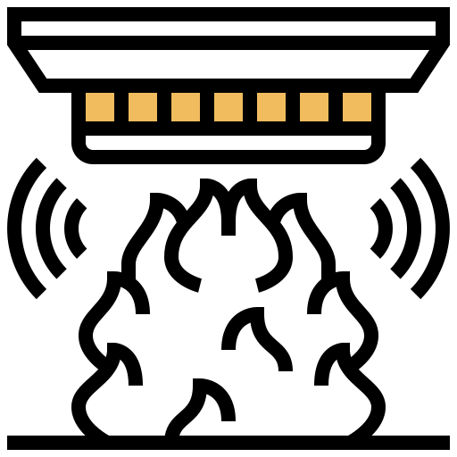 detector de humo icono gratis