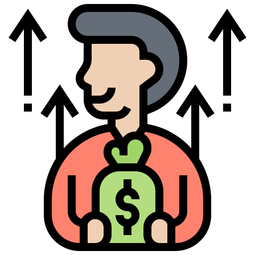 le revenu Icône gratuit