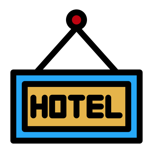 signo del hotel icono gratis