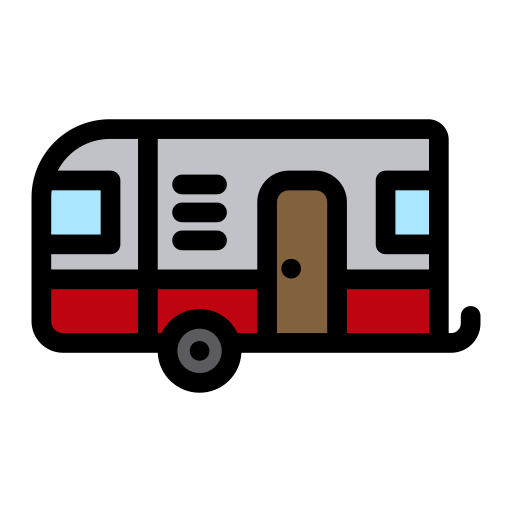 Travel trailer Generic Outline Color icon