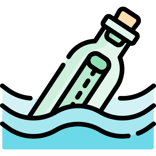 Message in a bottle Special Lineal color icon