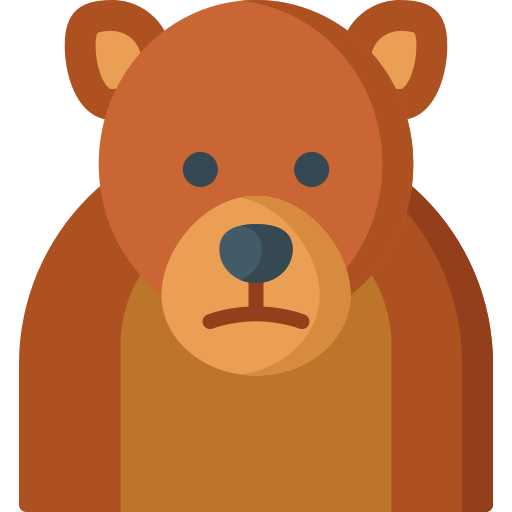 Grizzly bear Special Flat icon