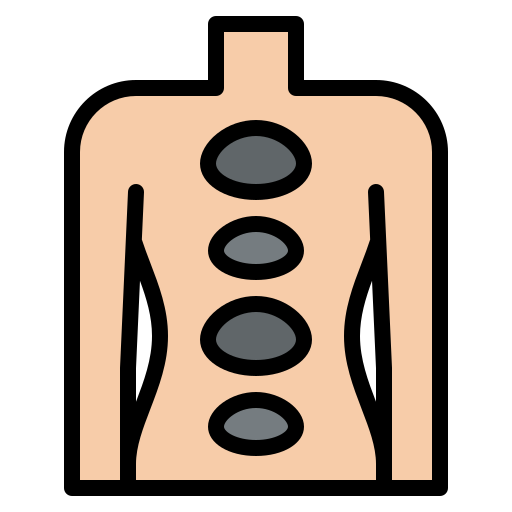 Hot stone Iconixar Lineal Color icon