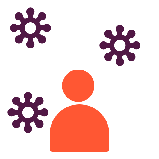 infección icono gratis