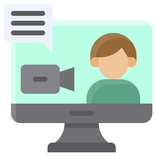 Videocall Generic Flat icon