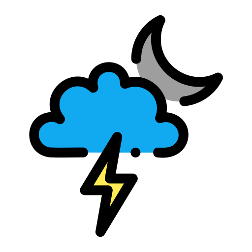 Icono De Tormenta Generic Outline Color