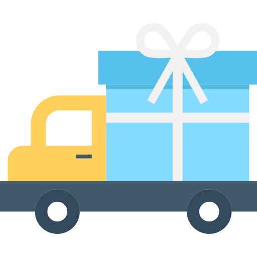 camión de reparto icono gratis