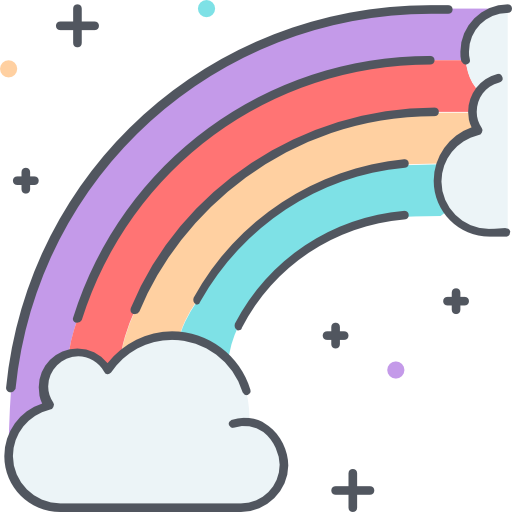Rainbow free icon