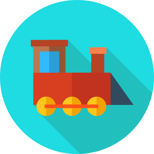 Train Flat Circular Flat icon