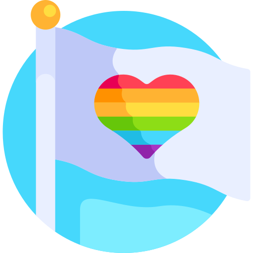 Rainbow flag free icon Rainbow flag free icon