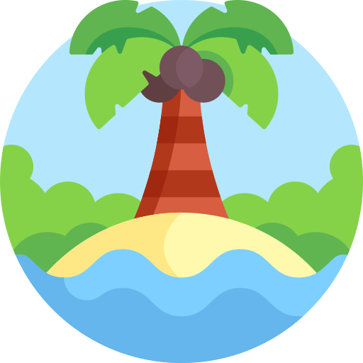 Island Detailed Flat Circular Flat icon