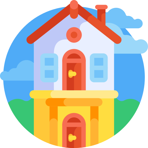 House Detailed Flat Circular Flat icon