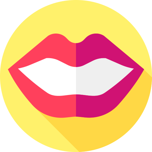 Mouth Flat Circular Flat icon