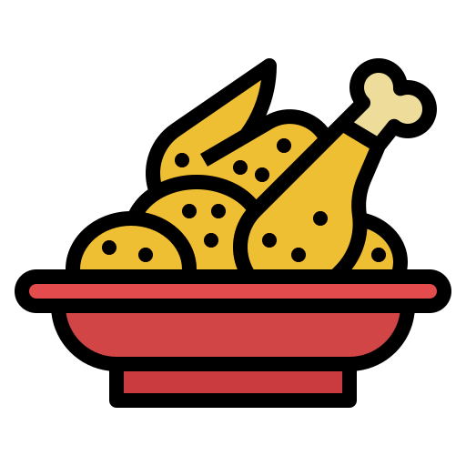 poulet frit Icône gratuit poulet frit Icône gratuit
