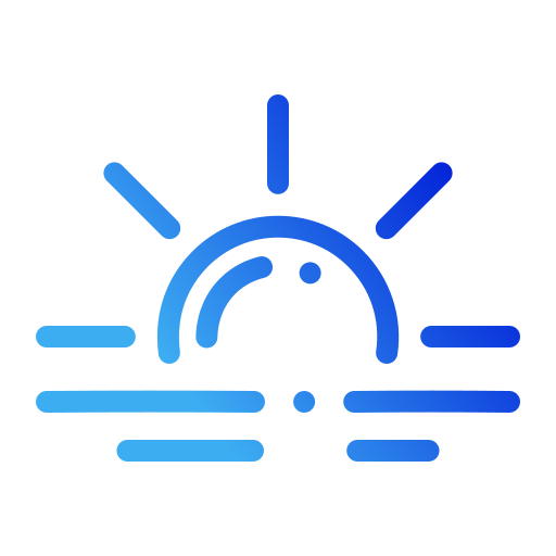 puesta de sol icono gratis