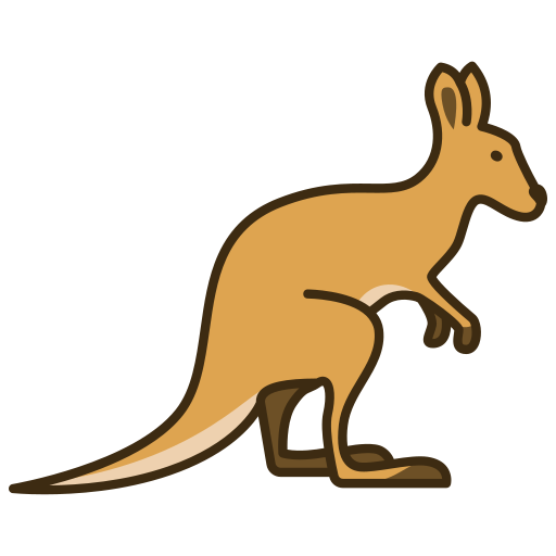 Kangaroo Icons in SVG, PNG, AI to Download