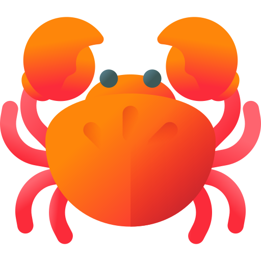 Crab 3D Color icon