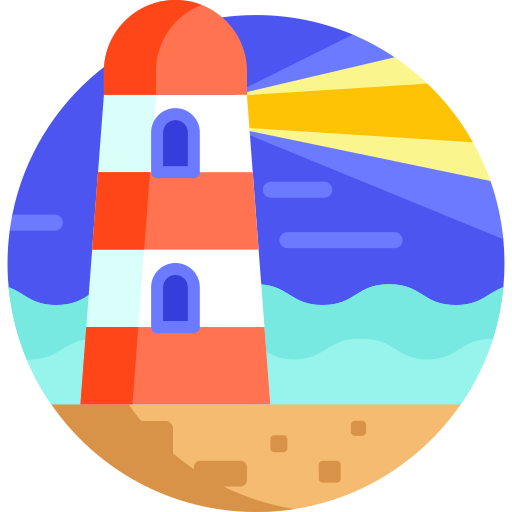 Lighthouse Detailed Flat Circular Flat icon