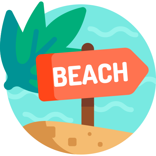 Beach - free icon