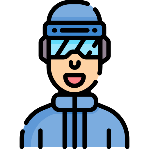 snowboarder icono gratis