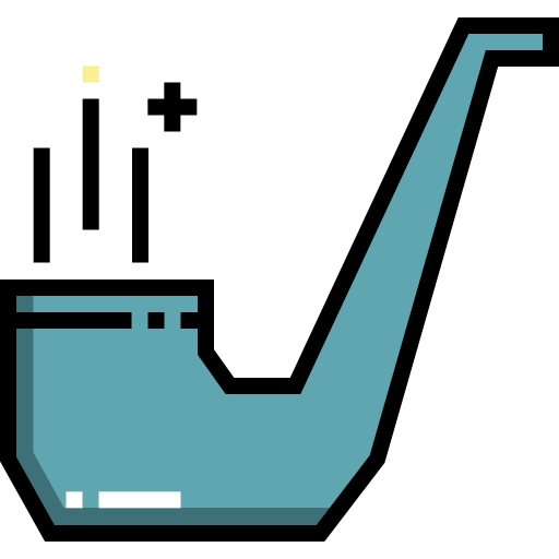Smoking pipe free icon