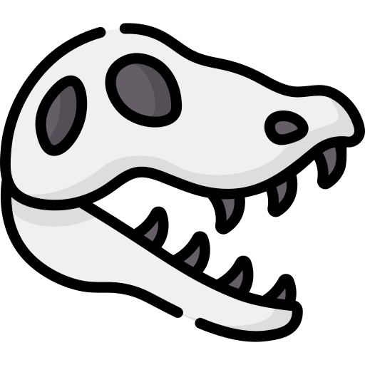 dinosaur skull cartoon