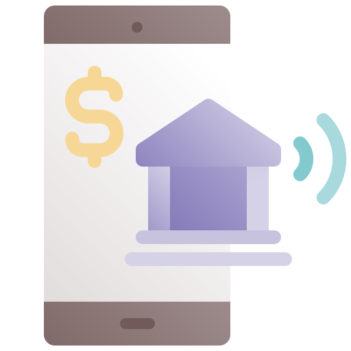 la banca móvil icono gratis