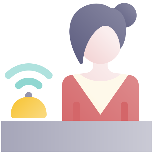 recepcionista icono gratis