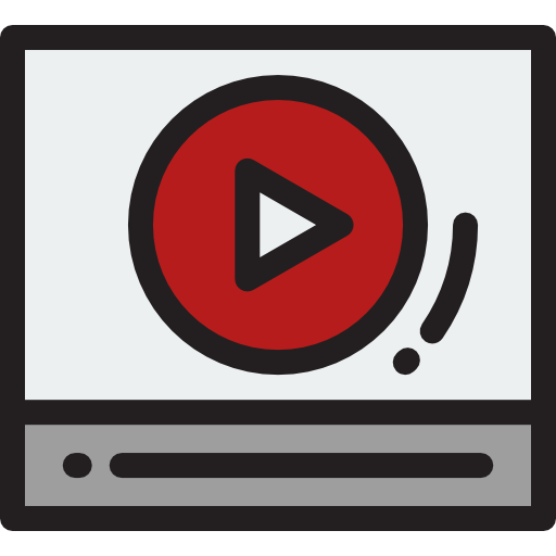 reproductor de video icono gratis