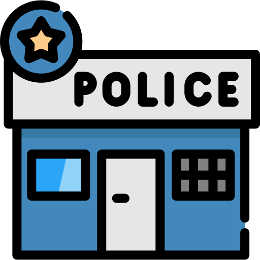 Premium Vector  Police station coloring page for kids