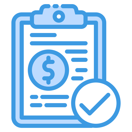 Invoice Generic Blue icon