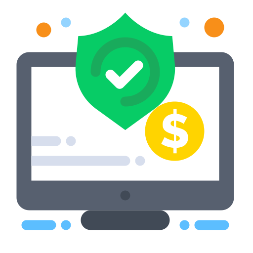 seguridad de pago icono gratis