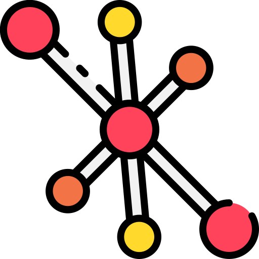 Molecule Good Ware Lineal Color icon