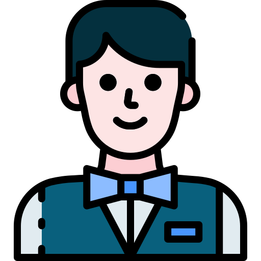 Waiter - free icon